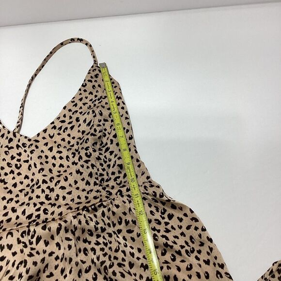 Cupshe Summer Dress Strappy Back Flowy Animal Print Maxi Lined NWT M - Picture 9 of 13